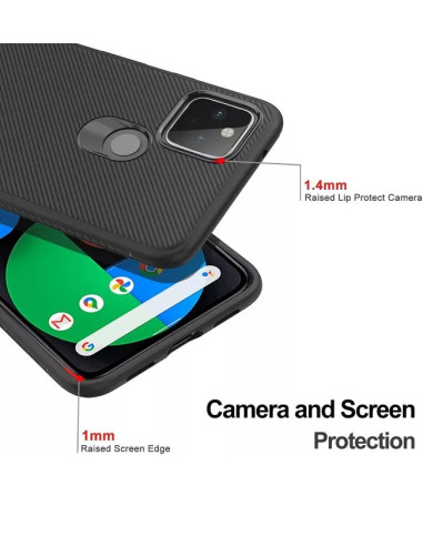 Google Pixel 5 Stöttåligt Skal FullCarbon® V3