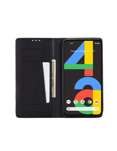 Google Pixel 4a 5G Elegant Fodral i PU-Läder med RFID Block