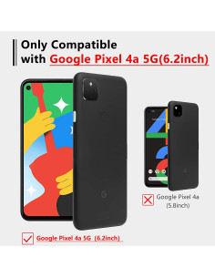 Kamera linsskydd i härdat glas monterat på baksidan av Google Pixel 4a 5G 2