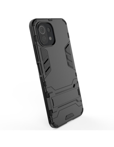 Xiaomi Mi 11 Lite stöttåligt skal med kickstand, sett från baksidan med fokus på kickstand-funktionen