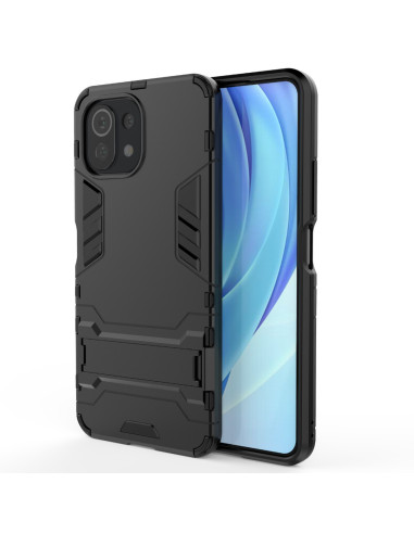 Xiaomi Mi 11 Lite stöttåligt skal med kickstand, visat från sidan med fokus på design och material