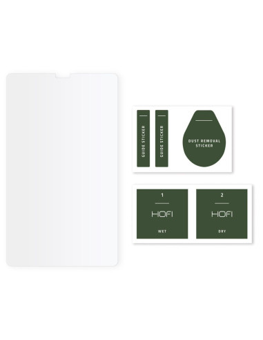 Hofi Glass Pro+ skärmskydd för Samsung Tab A7 Lite 8.4" med installationsverktyg och rengöringsmaterial