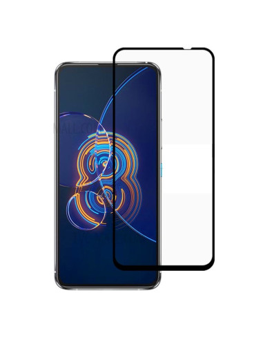 Asus Zenfone 8 med härdat glas monterat framifrån, transparent design