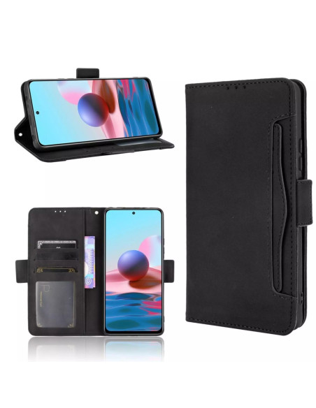 Xiaomi Redmi Note 10 Pro Plånboksfodral PU-Läder 6-FACK Winston V3