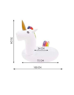 Upplåsbar Badmadrass Unicorn 70X100