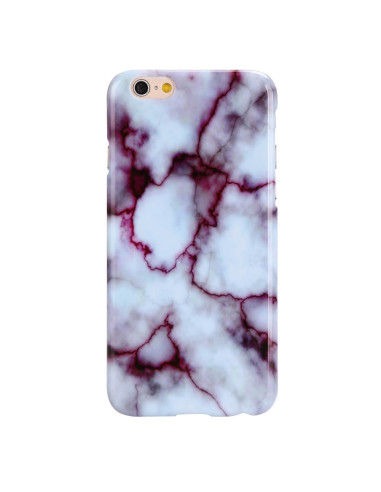 iPhone 8 Plus marmorskal i 3D-design, visat med en närbild av det mönstrade materialet