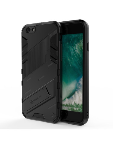 iPhone 6S Plus skal med kickstand, visat från sidan med telefon monterad