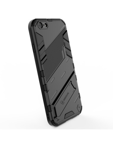 iPhone 6S Plus skal med kickstand, sett snett bakifrån för att visa design och textur