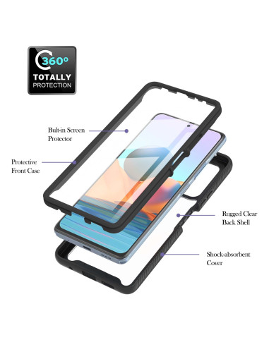 Redmi Note 10 Pro 4G Heltäckande Premium 3D Skal ThreeSixty