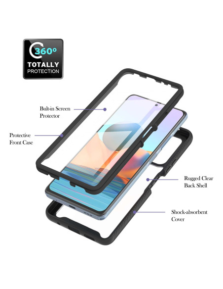 Redmi Note 10 Pro 4G Heltäckande Premium 3D Skal ThreeSixty