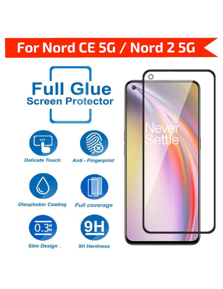 OnePlus Nord CE Härdat Glas 0.26mm 9H Fullframe