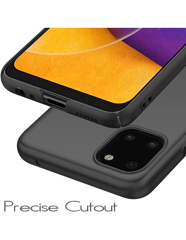 Samsung A22 5G Tunn Ultratunt Mattsvart Skal Basic V2
