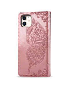 iPhone 11 Plånboksfodral PU-Läder 4-FACK Motiv Fjäril 2