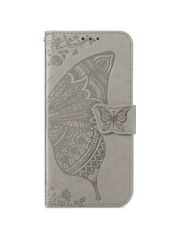 Samsung S21 Plus Plånboksfodral PU-Läder 4-FACK Motiv Fjäril