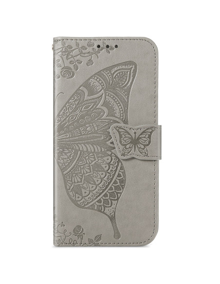 Samsung S21 Plus Plånboksfodral PU-Läder 4-FACK Motiv Fjäril