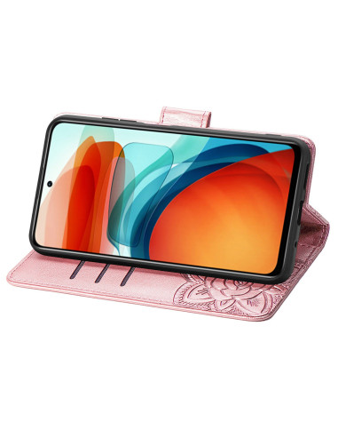 Xiaomi Redmi Note 10 Pro Plånboksfodral PU-Läder 4-FACK Motiv Fjäril