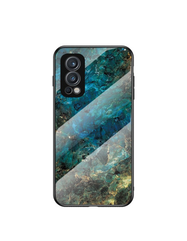 OnePlus Nord 2 5G Marmorskal 9H Härdat Glas Baksida Glassback V2