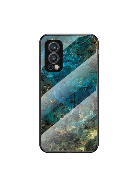 OnePlus Nord 2 5G Marmorskal 9H Härdat Glas Baksida Glassback V2