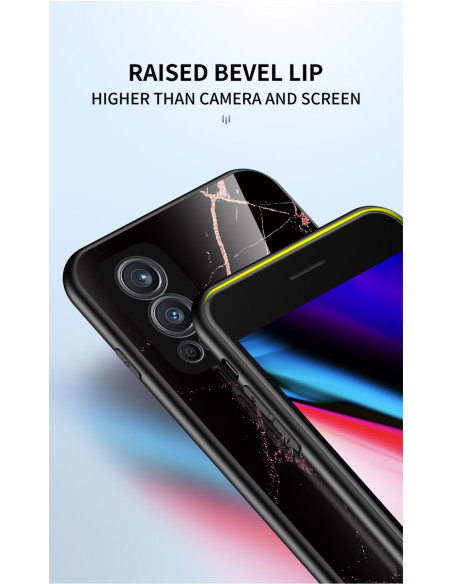OnePlus Nord 2 5G Marmorskal 9H Härdat Glas Baksida Glassback V2