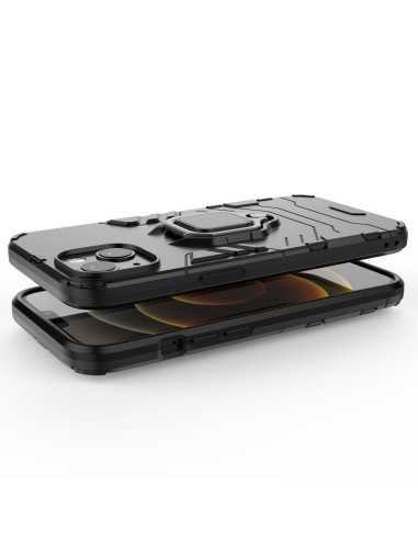 iPhone 13 Mini skal i TPU med ringhållare, sett från ovan med telefonen inuti
