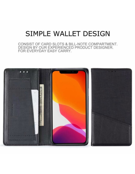 iPhone 13 Mini Elegant Fodral i PU-Läder med RFID Block