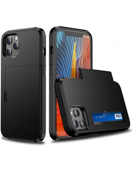 iPhone 13 Pro Stöttåligt Skal med Kortfack