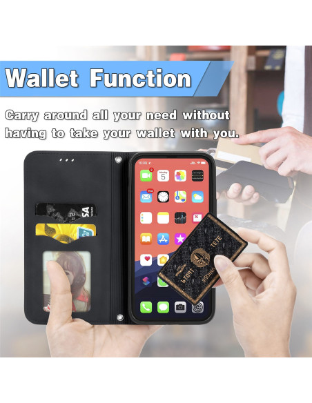 iPhone 13 Pro Flipfodral Kortfack Mocka