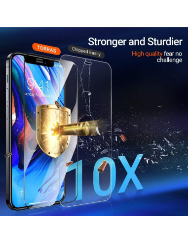 2-PACK iPhone 13 Härdat Glas 0.26mm 9H Fullframe
