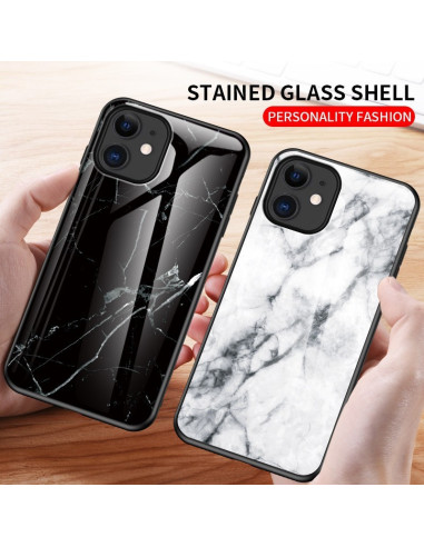 iPhone 13 Marmorskal 9H Härdat Glas Baksida Glassback V2