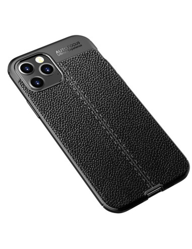iPhone 13 Pro Stöttåligt &amp; Stötdämpande Skal LeatherBack