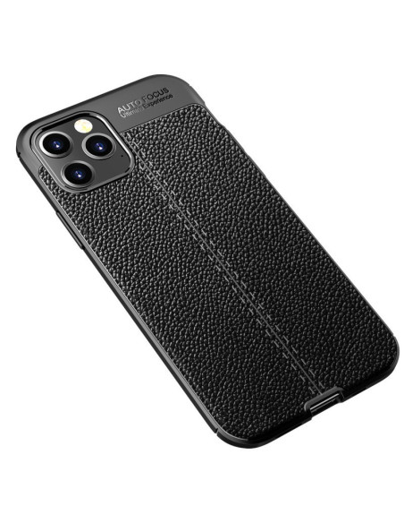 iPhone 13 Pro Stöttåligt &amp; Stötdämpande Skal LeatherBack