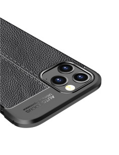 iPhone 13 Pro Stöttåligt &amp; Stötdämpande Skal LeatherBack