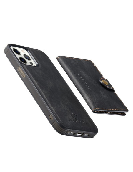 iPhone 13 Pro Max Stöttåligt Skal med Magnetisk Korthållare JeeHood