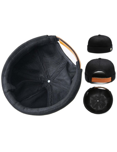 Inuti Skullcap svetsarkeps med svart foder och justerbar rem
