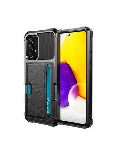 Samsung A72 4G/5G Stöttåligt Skal med Kortfack Solid V2