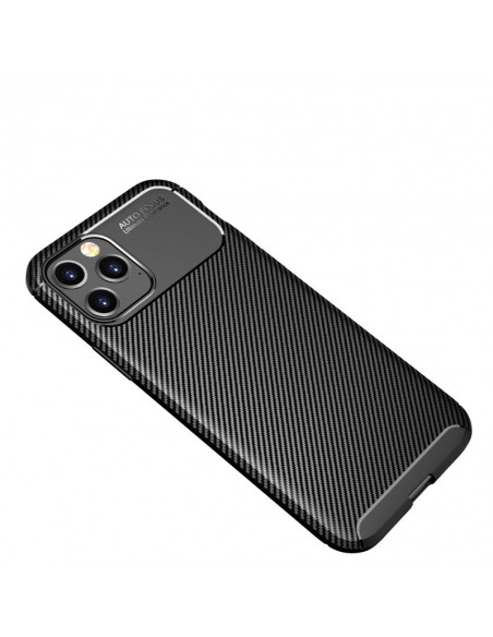 FullCarbon V4-skal för iPhone 13 Pro Max, sett snett bakifrån med fokus på kamerautskärning