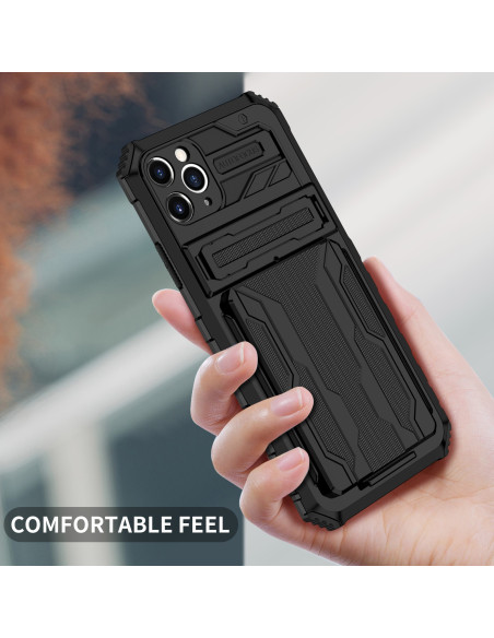 iPhone 11 Pro Max Stöttåligt Skal Kickstand &amp; Kortfack ThinArmor V3