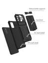 Samsung A02s Stöttåligt Skal Kickstand &amp; Kortfack ThinArmor V3