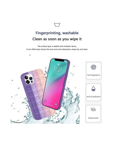 iPhone 13 Pro Max Skyddande Skal Fidget Toy Pop-It