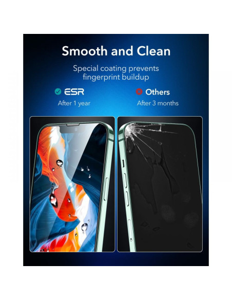 2-PACK iPhone 13 Mini ESR 9H Härdat Glas