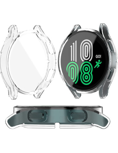 2-PACK Heltäckande Galaxy Watch 4 40mm Ultratunnt TPU Skal Liquid