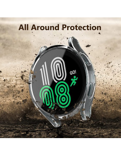 2-PACK Heltäckande Galaxy Watch 4 Classic 46mm Ultratunnt TPU Skal Liquid 2