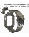 Apple Watch 42/44/45mm Stöttåligt &amp; Genomskinligt Armband