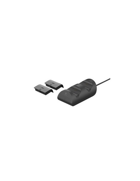 Laddningstation för Xbox Series X med två batteri-pack i svart