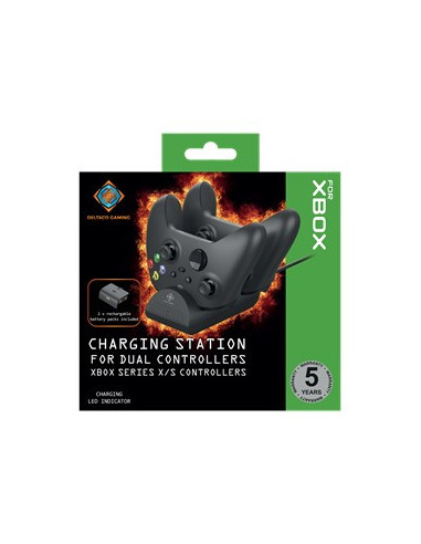 Förpackning av laddningstation för Xbox Series X med LED-indikator och batteri-pack