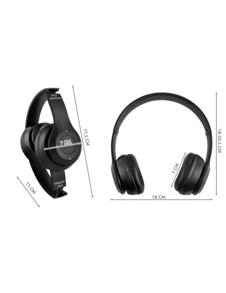 Bluetooth Hörlurar Trådlös Mikrofon Vikbar