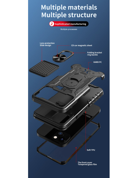 iPhone XS Max Heltäckande Premium 3D Skal ThreeSixty CamShield