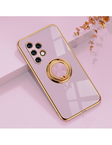 Samsung A32 5G skal i elegant design med ringhållare, sett bakifrån