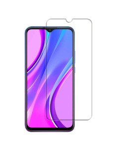 Härdat glas monterat på en Xiaomi Redmi 9C med tydlig skärmvy