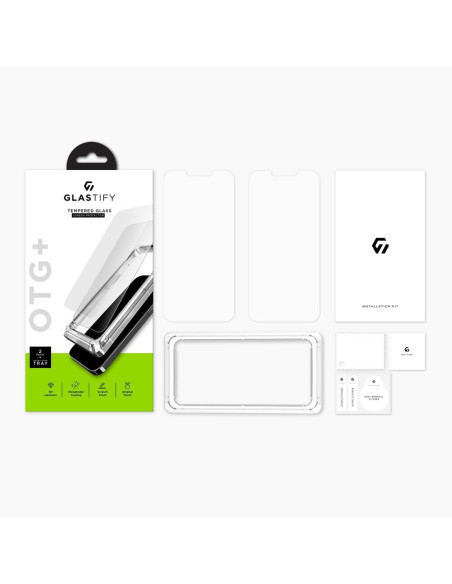 2-PACK iPhone 13 Pro Max Härdat glas 0.26mm 2.5D 9H Med Installations Ram